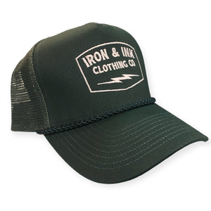 New Vintage trucker hat-Pine green