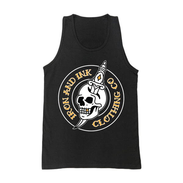 Skull & Dagger Tank Top- Black